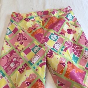Lilly Pulitzer Colorful Capris Size 6 Diamondhead vintage